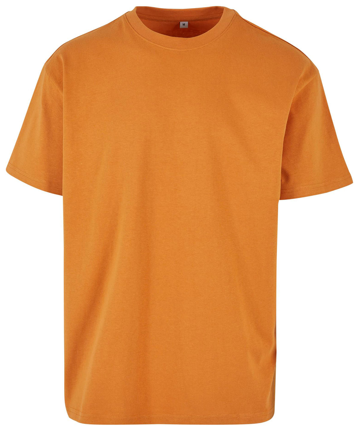 Build Your Brand Heavy oversized tee in Forgotten Orange, front view