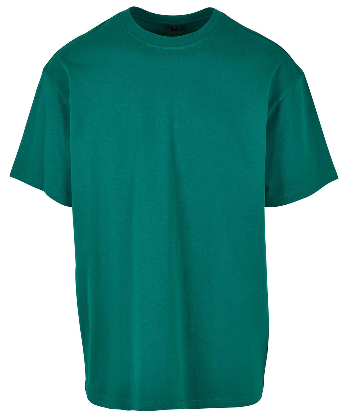 Build Your Brand Heavy oversized tee in Green, front view