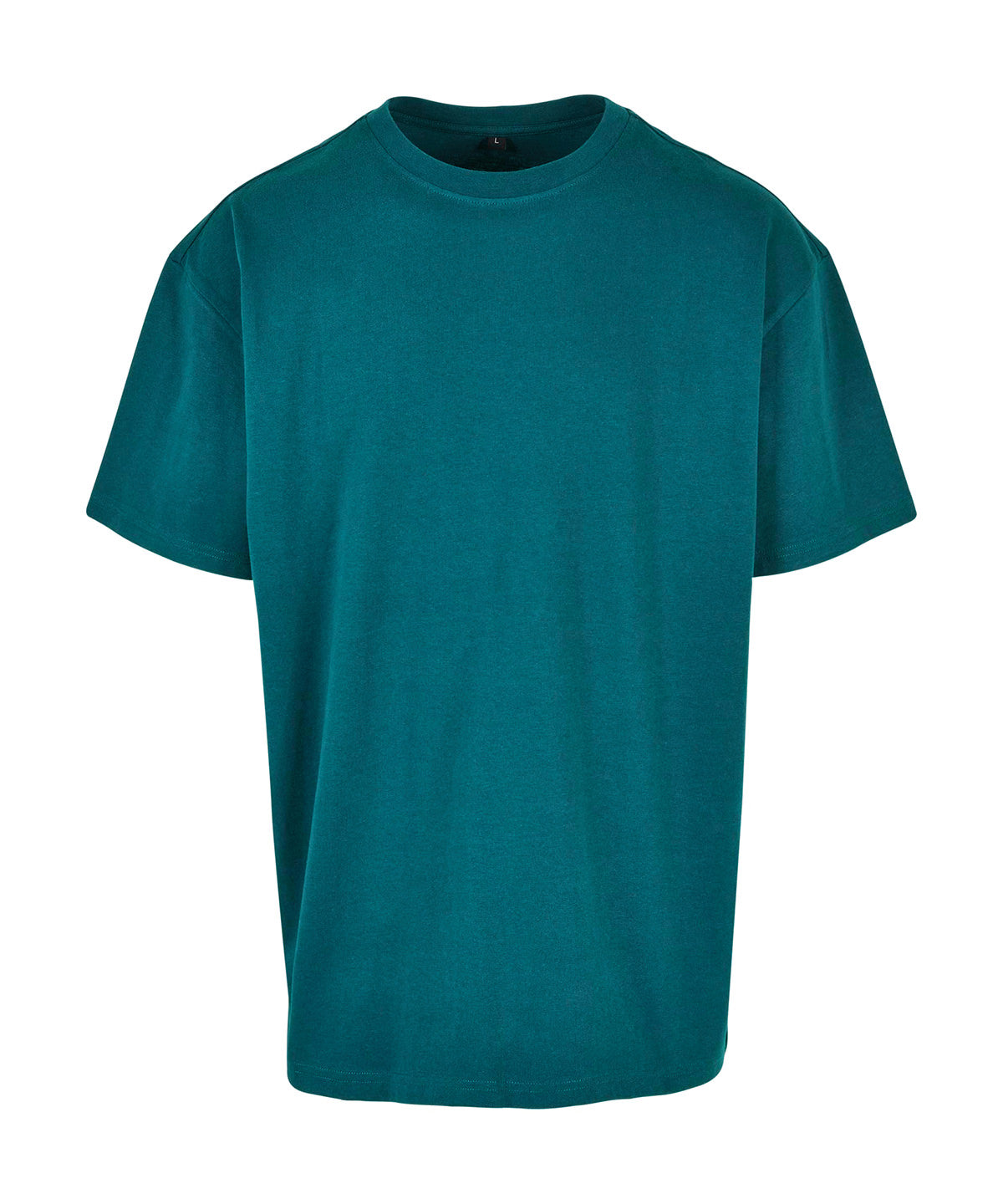 Build Your Brand Heavy oversized tee in Retro Green, front view