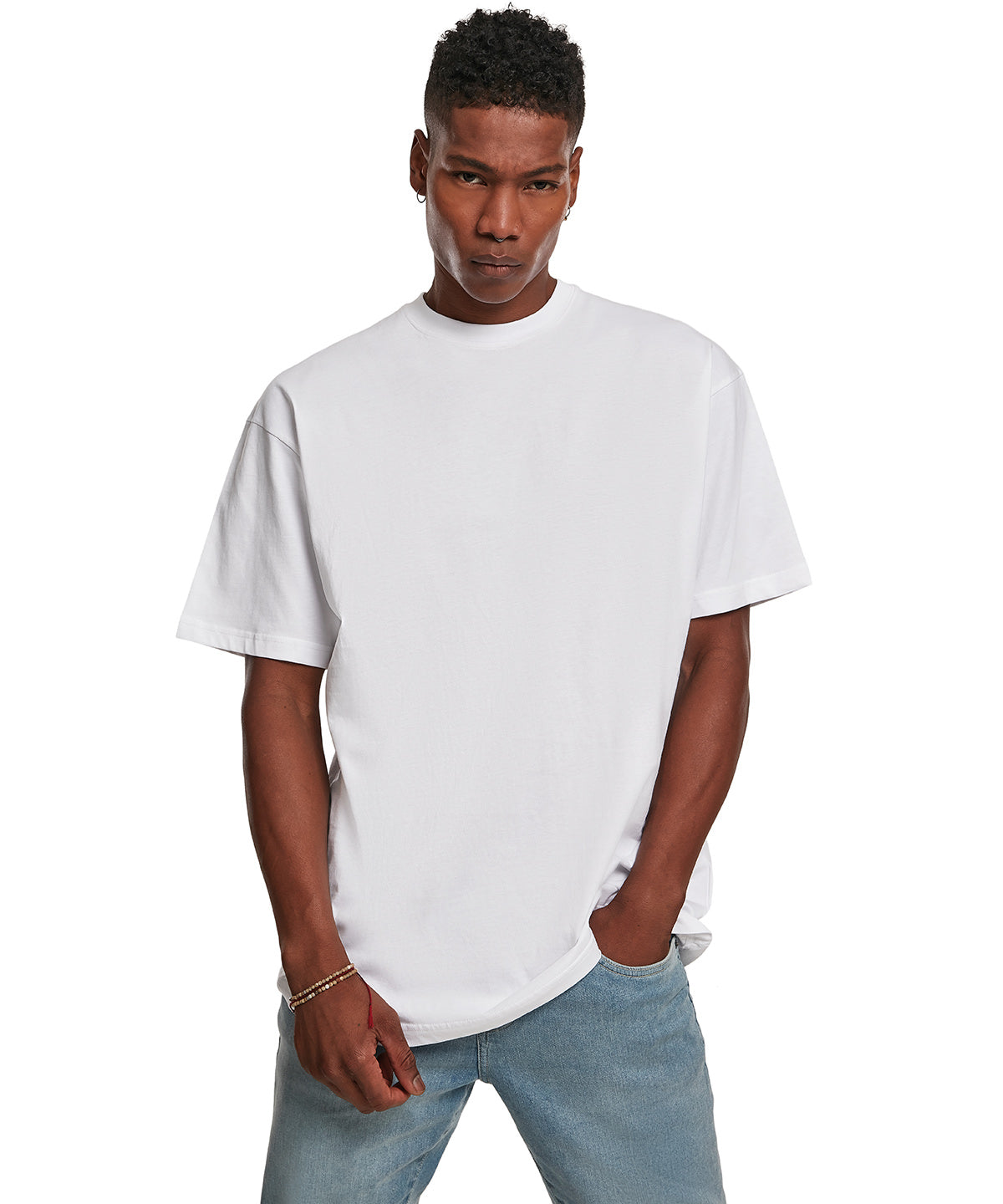 Build Your Brand Premium combed Jersey, lifestyle photo