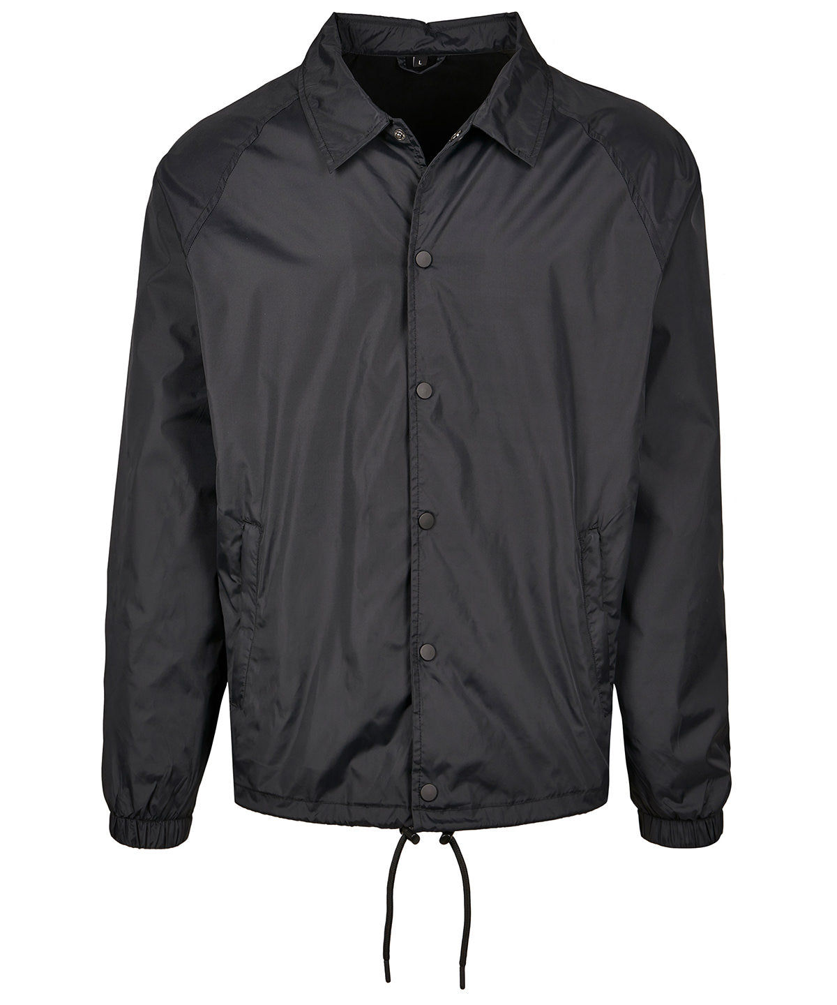 Build Your Brand Coach jacket in Black, lifestyle photo