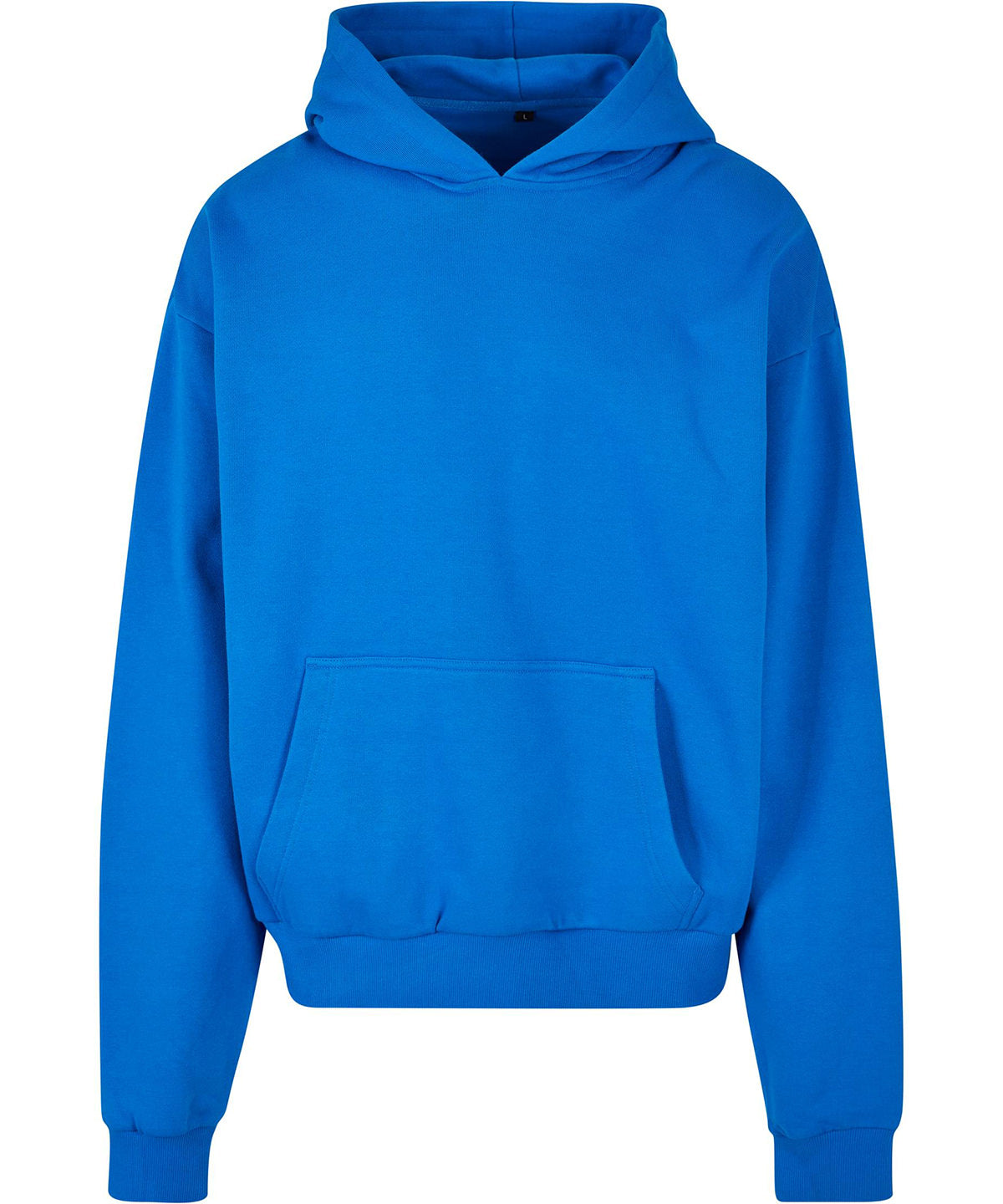 Build Your Brand Ultra heavy hoodie in Cobalt Blue, front view