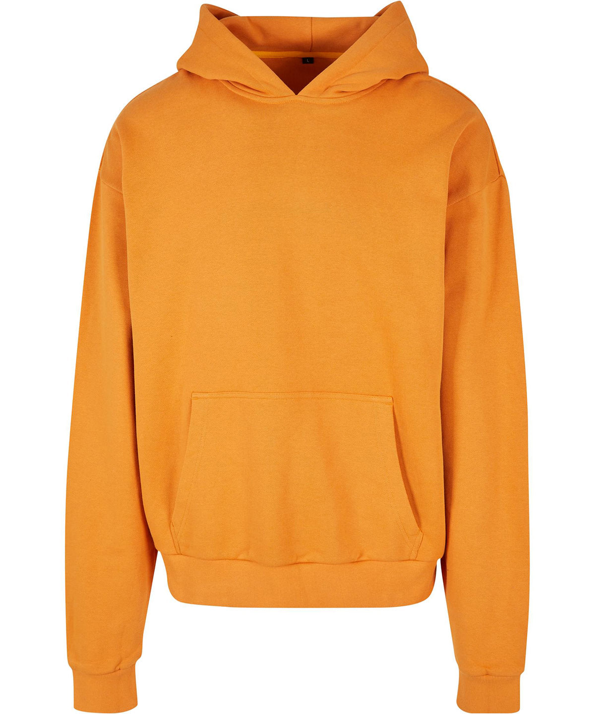 Build Your Brand Ultra heavy hoodie in Forgotten Orange, front view