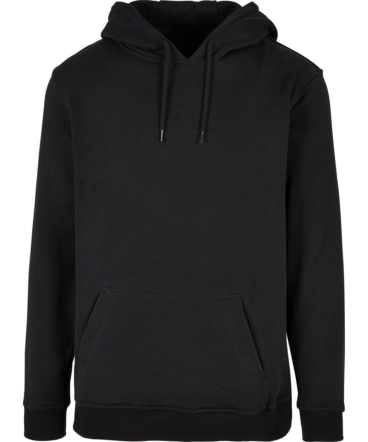 Build Your Brand Ultra-heavy regular hoodie in Black, front view