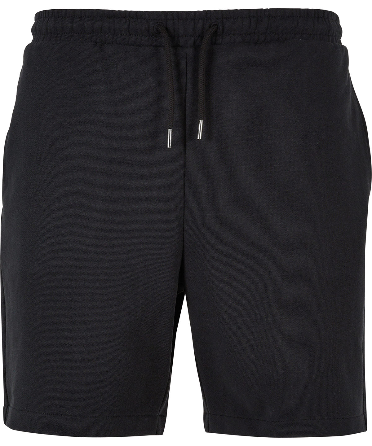 Build Your Brand Ultra-heavy sweatshorts in Black, front view