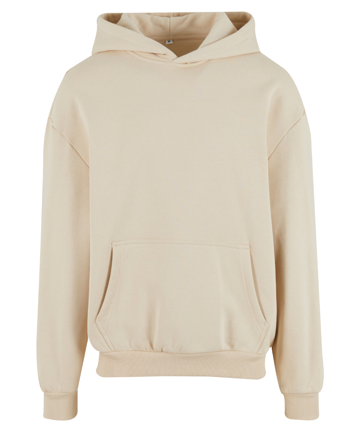 Build Your Brand Ultra-heavy oversized hoodie in Sand, front view