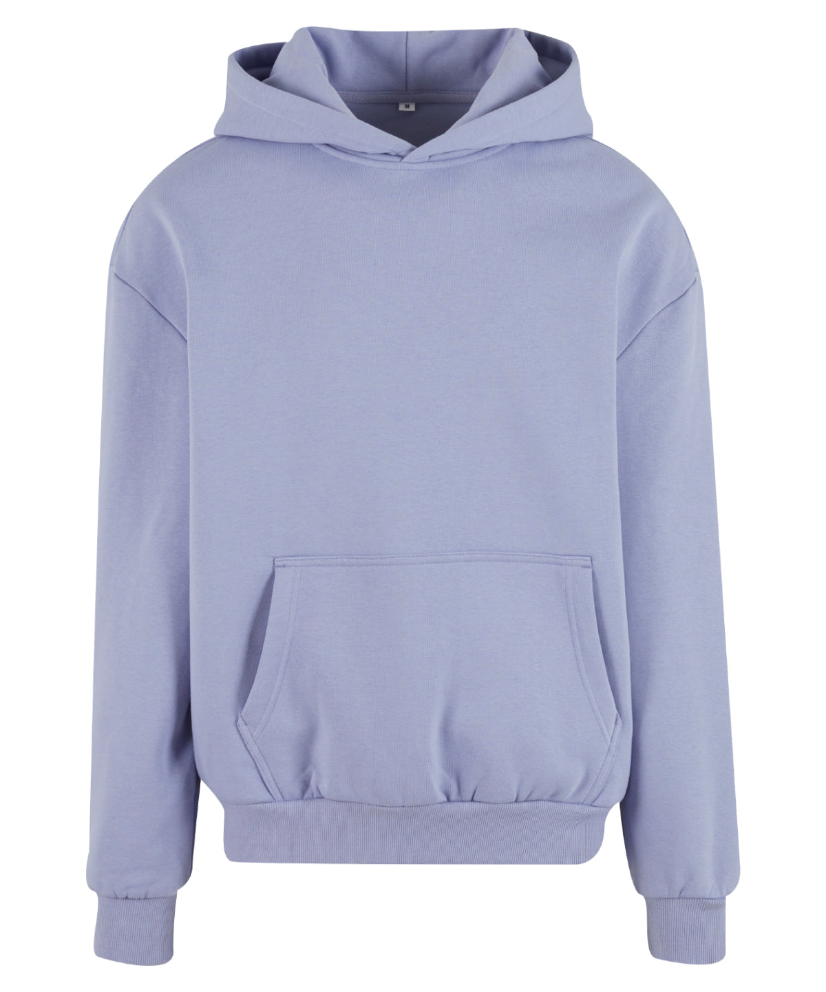 Build Your Brand Ultra-heavy oversized hoodie in Viola Blue, front view