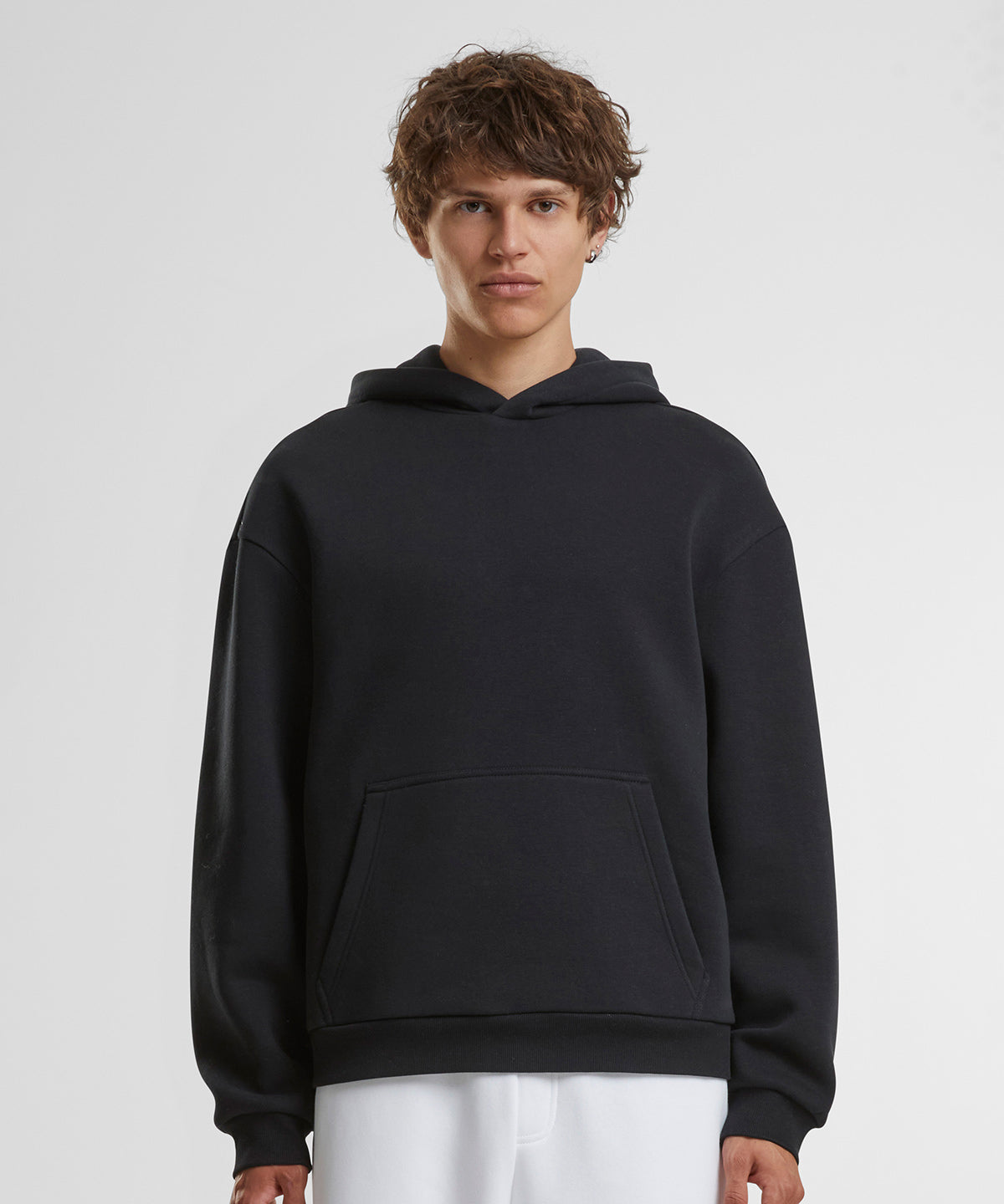 Build Your Brand Fluffy hoodie, lifestyle photo