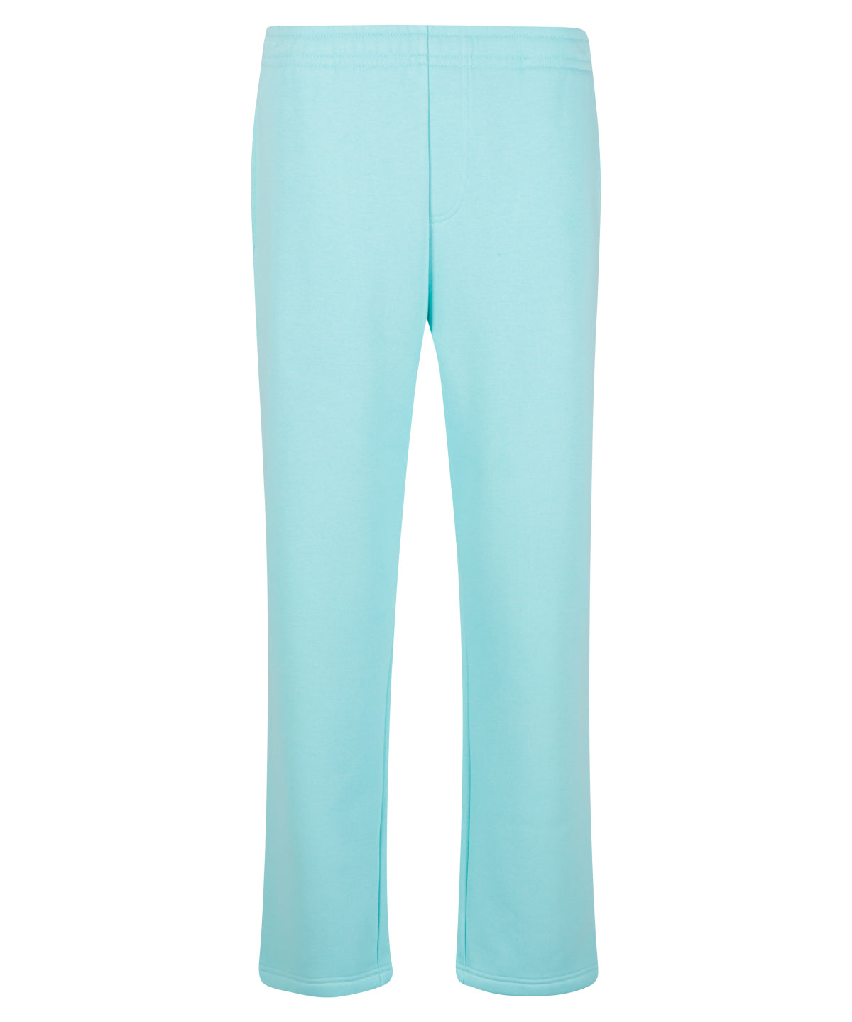 Build Your Brand Fluffy trackpants in Beryl Blue, front view