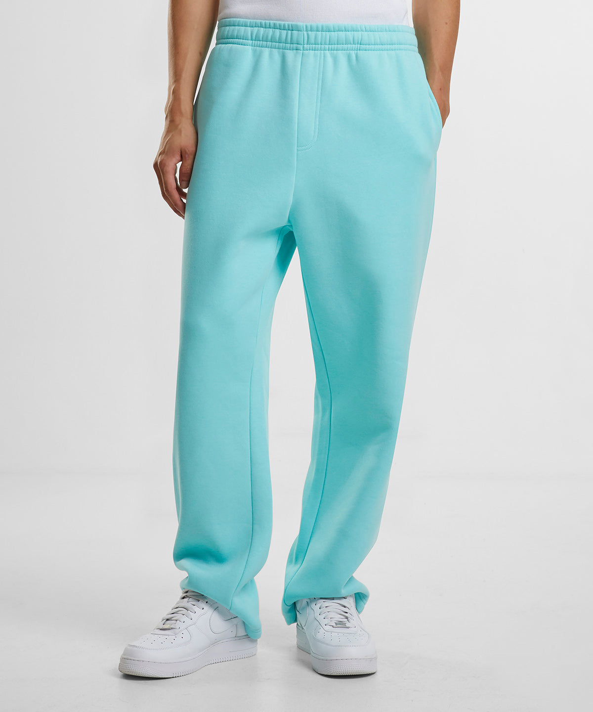 Build Your Brand Fluffy trackpants, lifestyle photo
