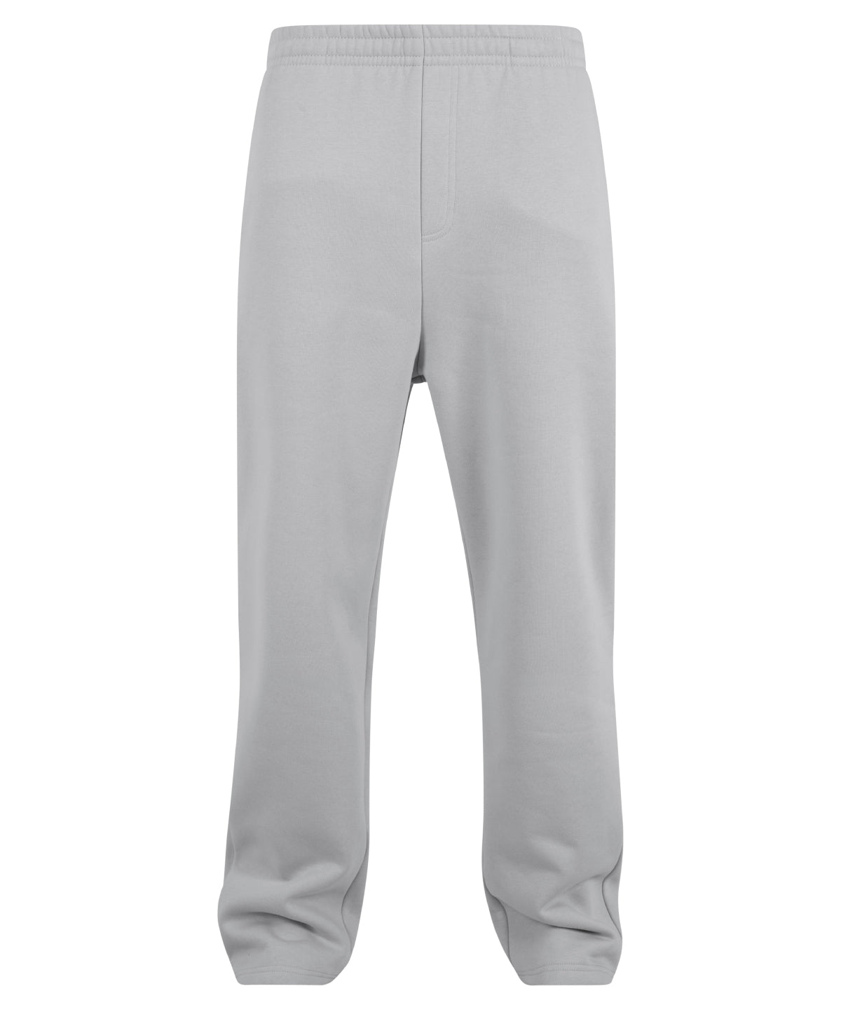 Build Your Brand Fluffy trackpants in Light Asphalt, front view