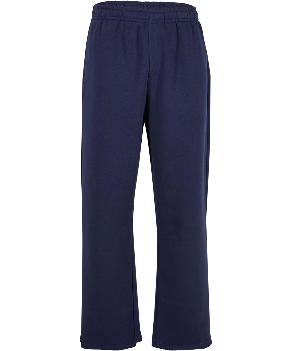 Build Your Brand Fluffy trackpants in Navy, front view