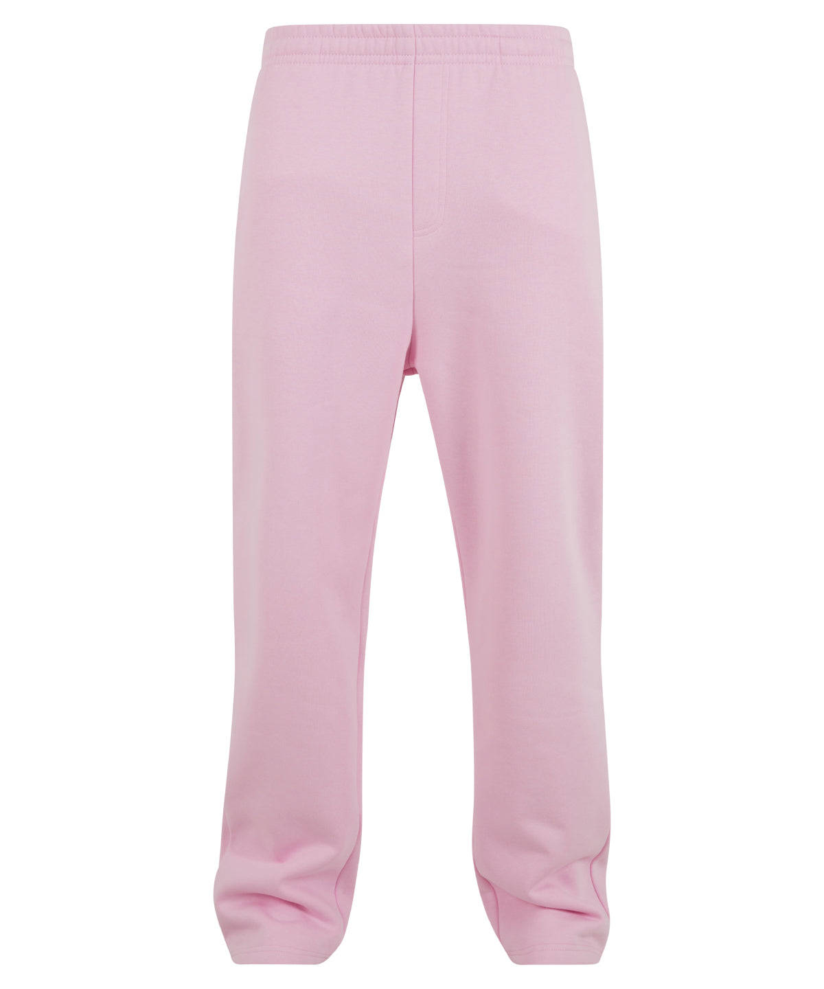 Build Your Brand Fluffy trackpants in Soft Pink, front view