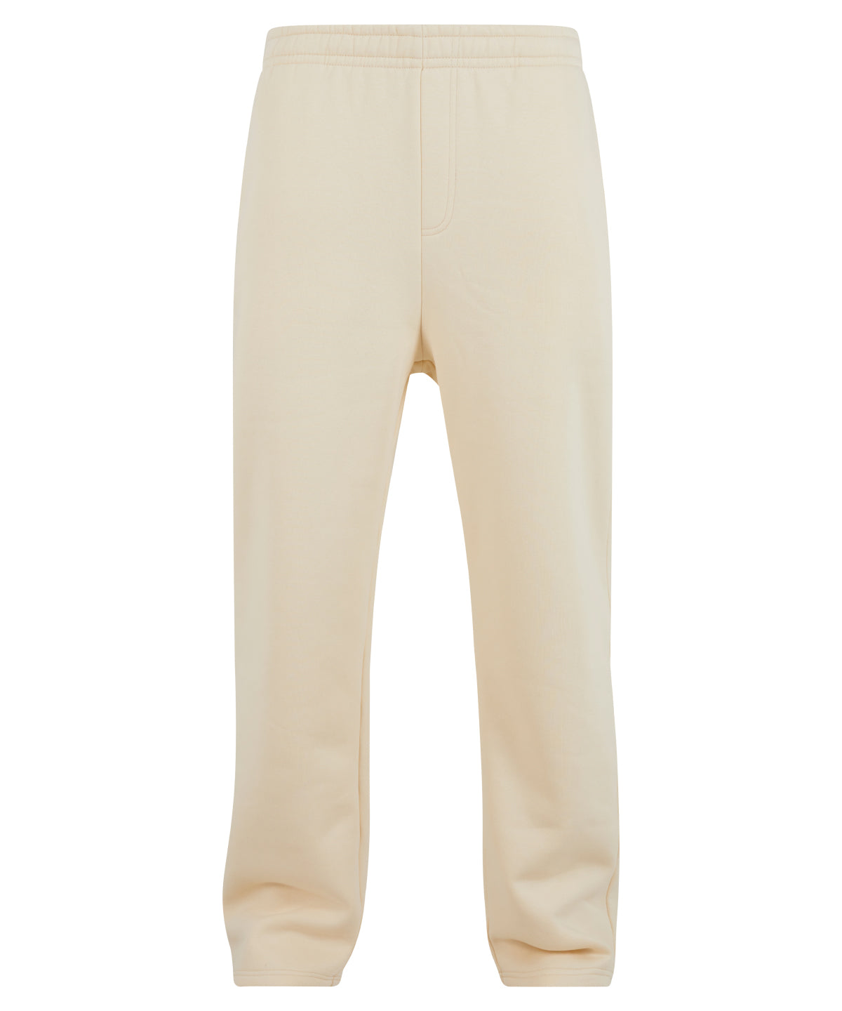Build Your Brand Fluffy trackpants in White Sand, front view