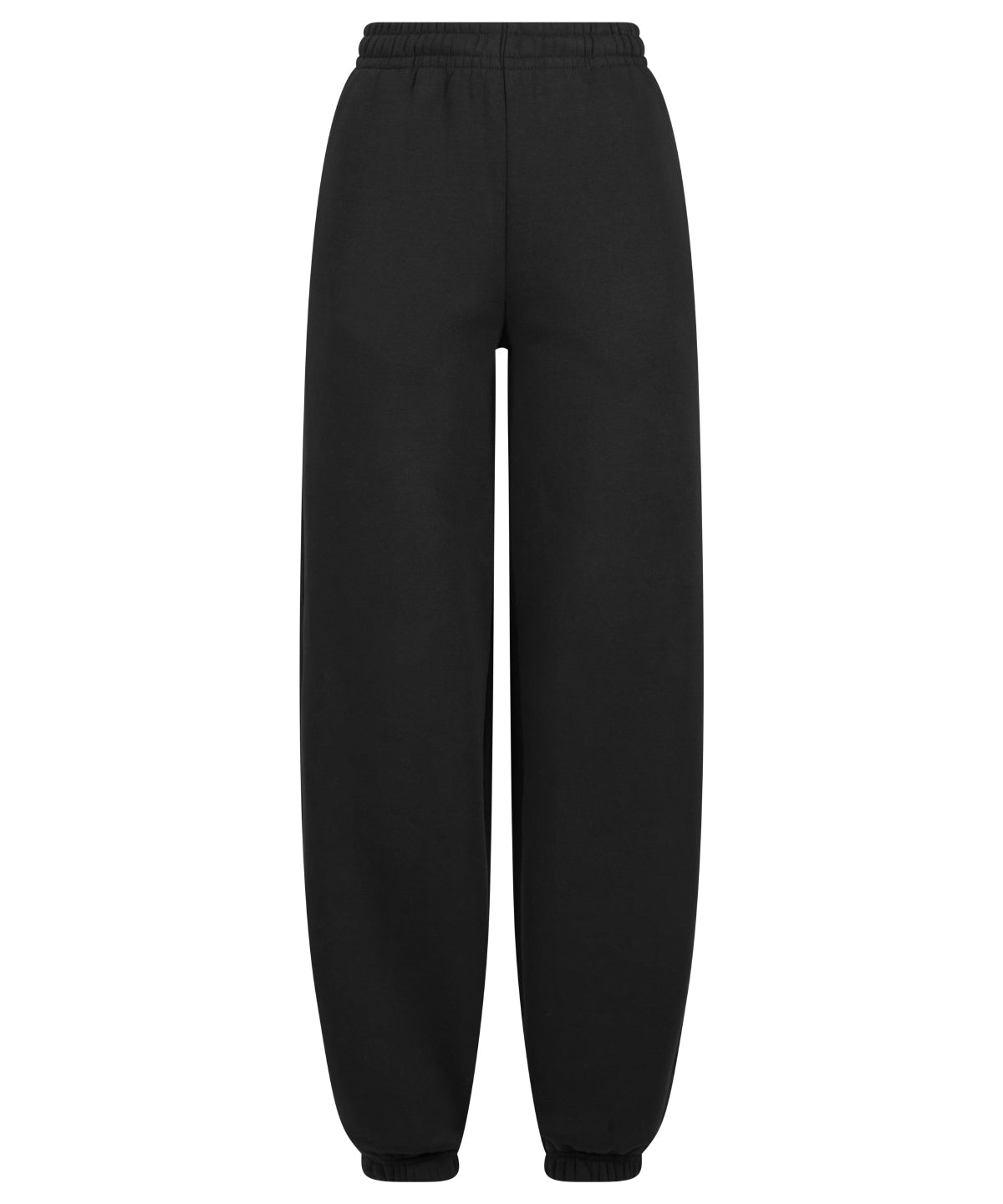 Build Your Brand Women’s fluffy sweatpants in Black, front view