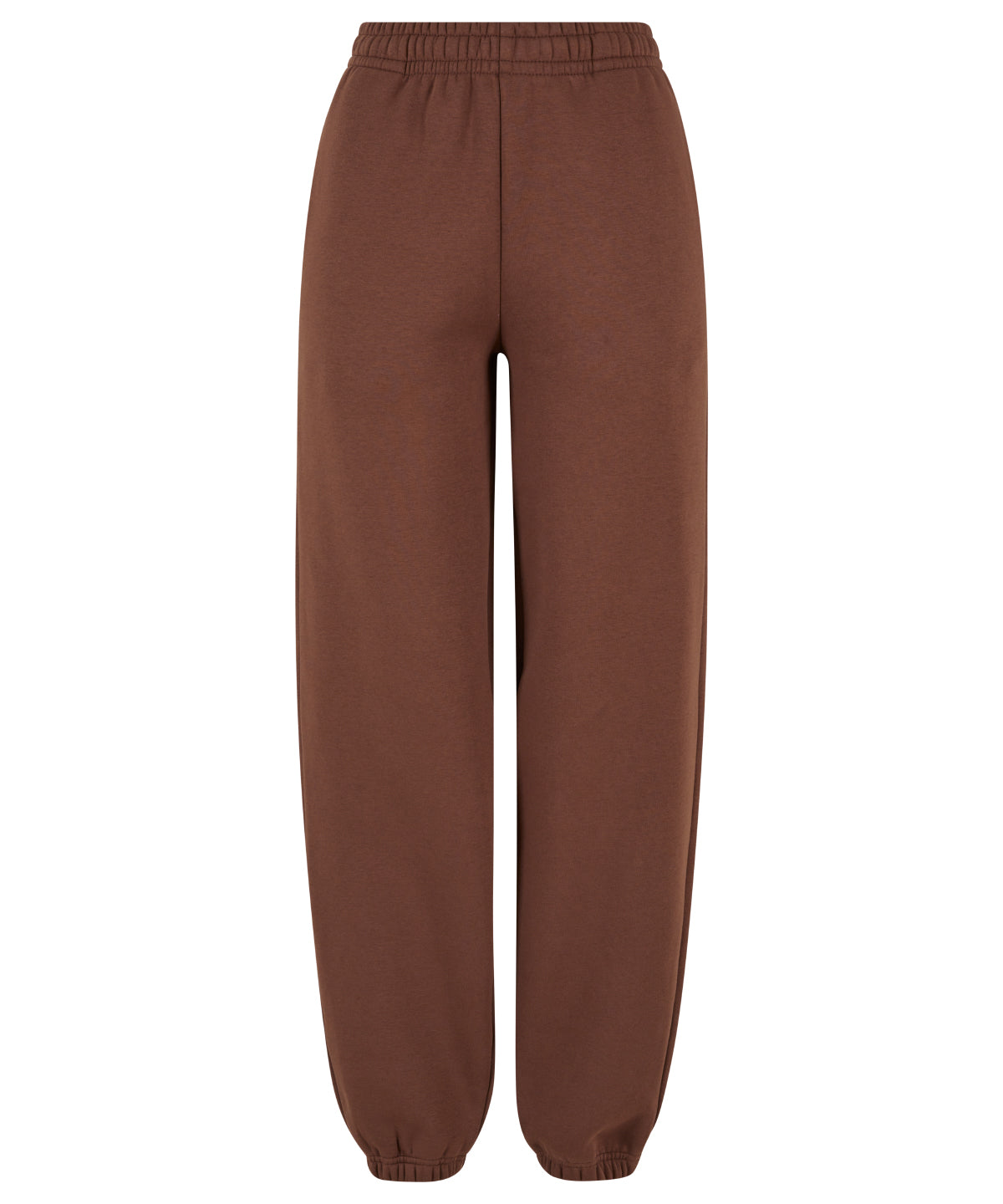 Build Your Brand Women’s fluffy sweatpants in Chocolate Brown, front view