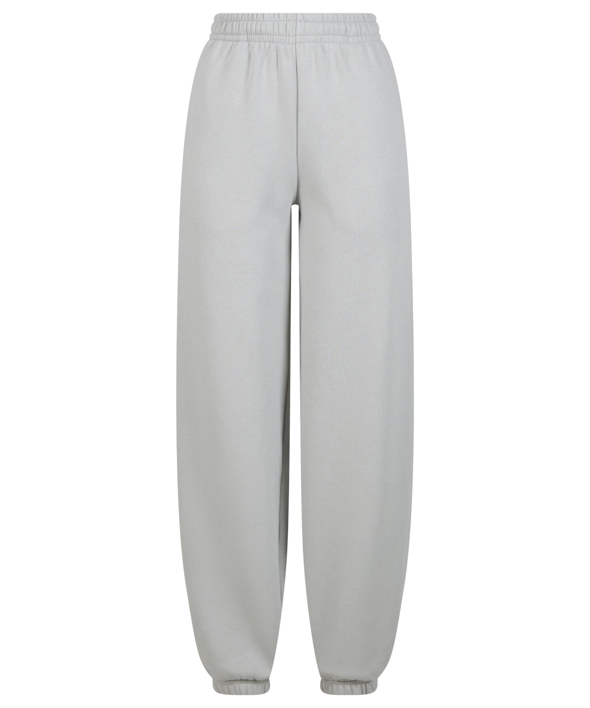 Build Your Brand Women’s fluffy sweatpants in Light Asphalt, front view