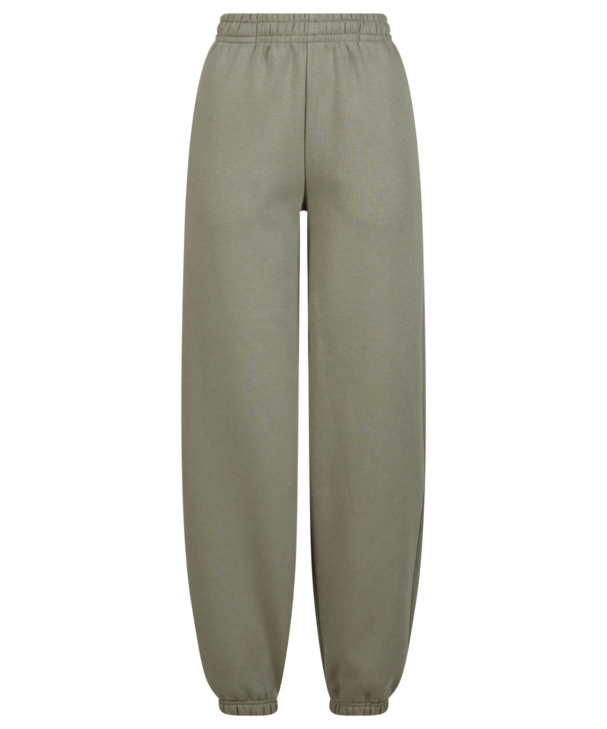 Build Your Brand Women’s fluffy sweatpants in Pale Olive, front view