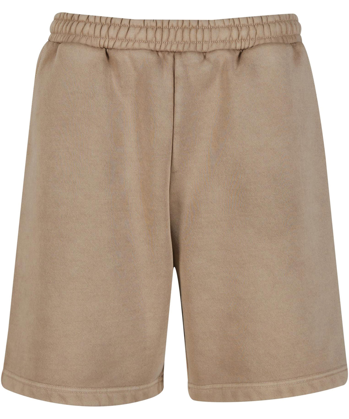 Build Your Brand Vintage heavy sweatshorts in Chalk Dust, front view