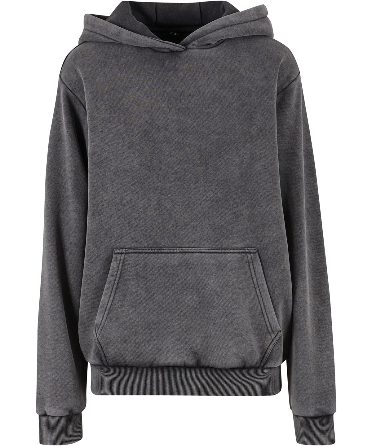 Build Your Brand Women’s vintage heavy hoodie in Magnet, front view