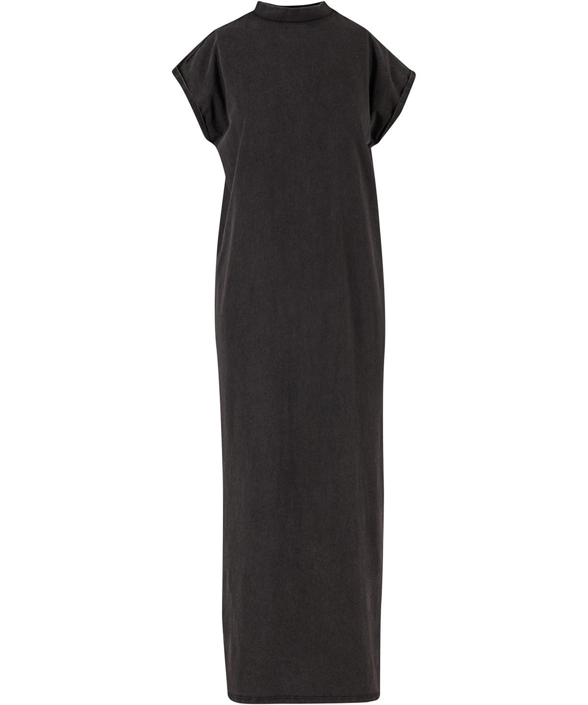 Build Your Brand Women’s vintage long dress in Black, front view