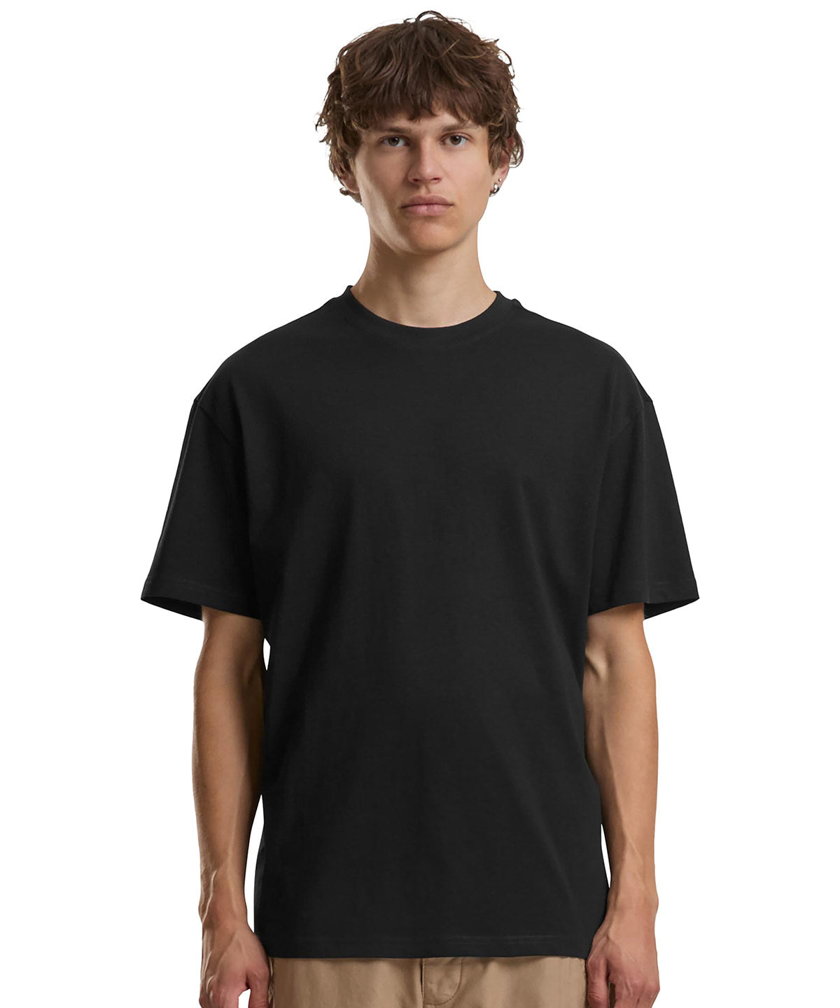 Build Your Brand Cotton loose tee, lifestyle photo
