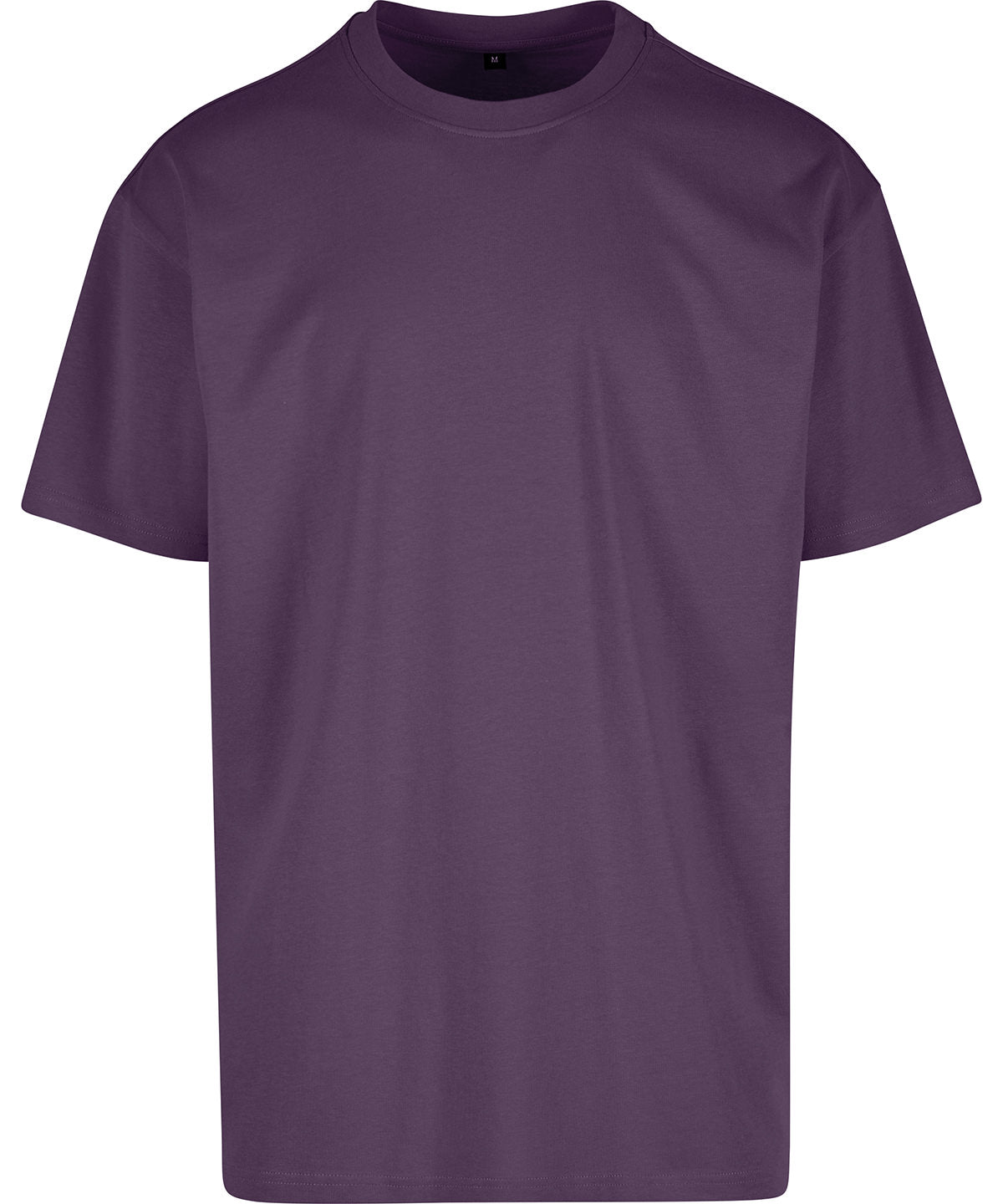 Build Your Brand Cotton loose tee in Purple Night, front view