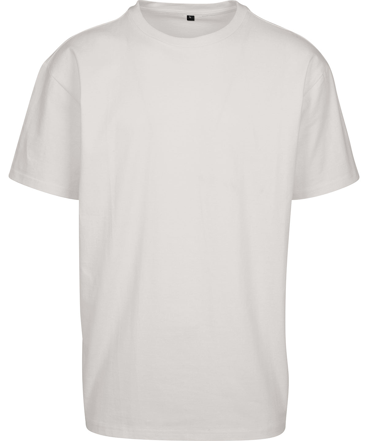 Build Your Brand Cotton loose tee in Sand, front view