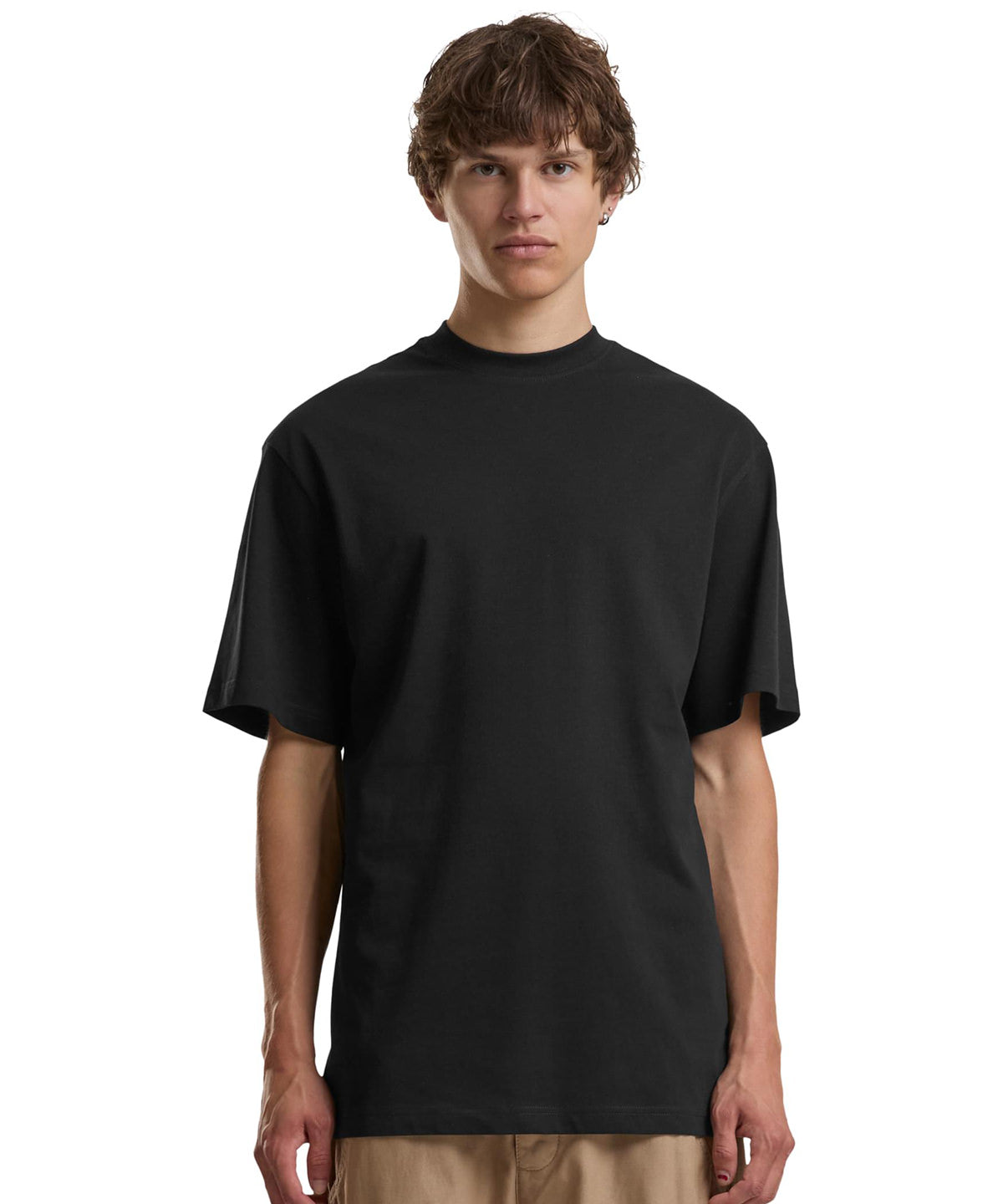 Build Your Brand Tall tee, lifestyle photo
