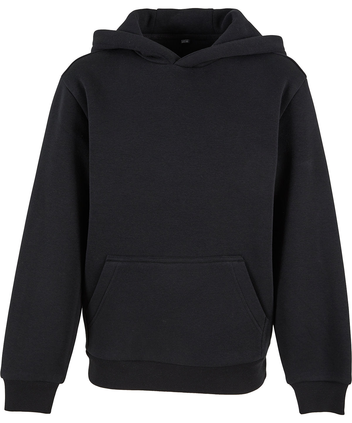Build Your Brand Kids fluffy hoodie, lifestyle photo