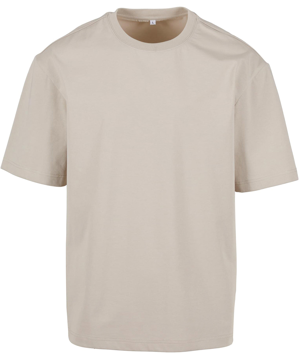 Build Your Brand Sorona loose-fit tee in Cloud, front view