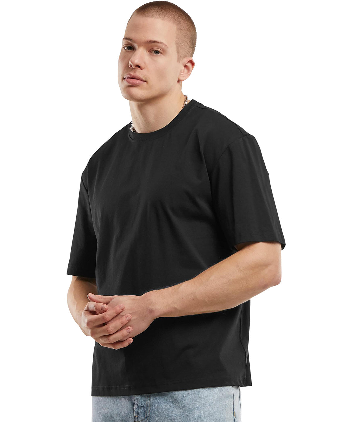 Build Your Brand Sorona loose-fit tee, lifestyle photo