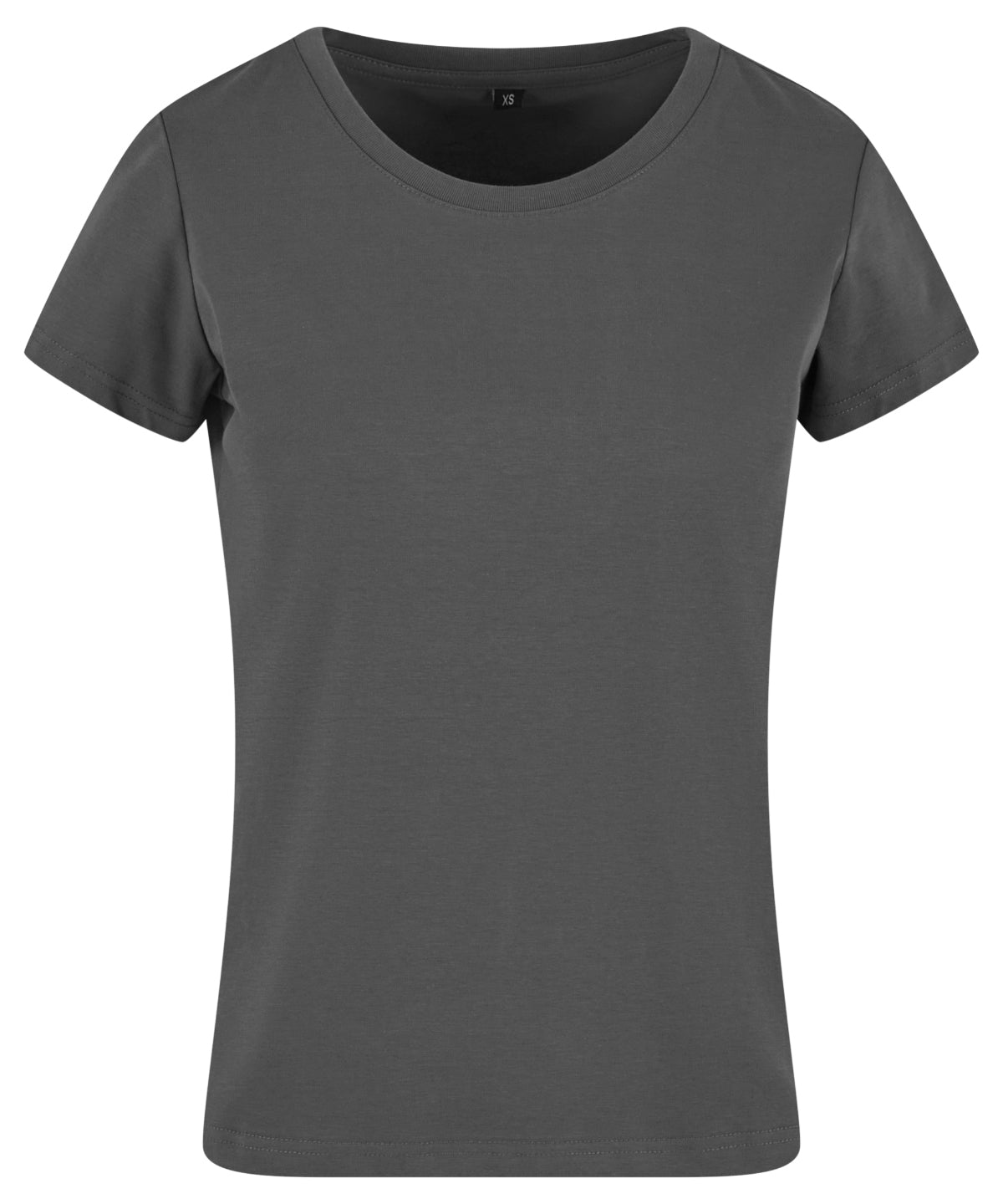 Build Your Brand Women’s Sorona regular tee in Magnet, front view