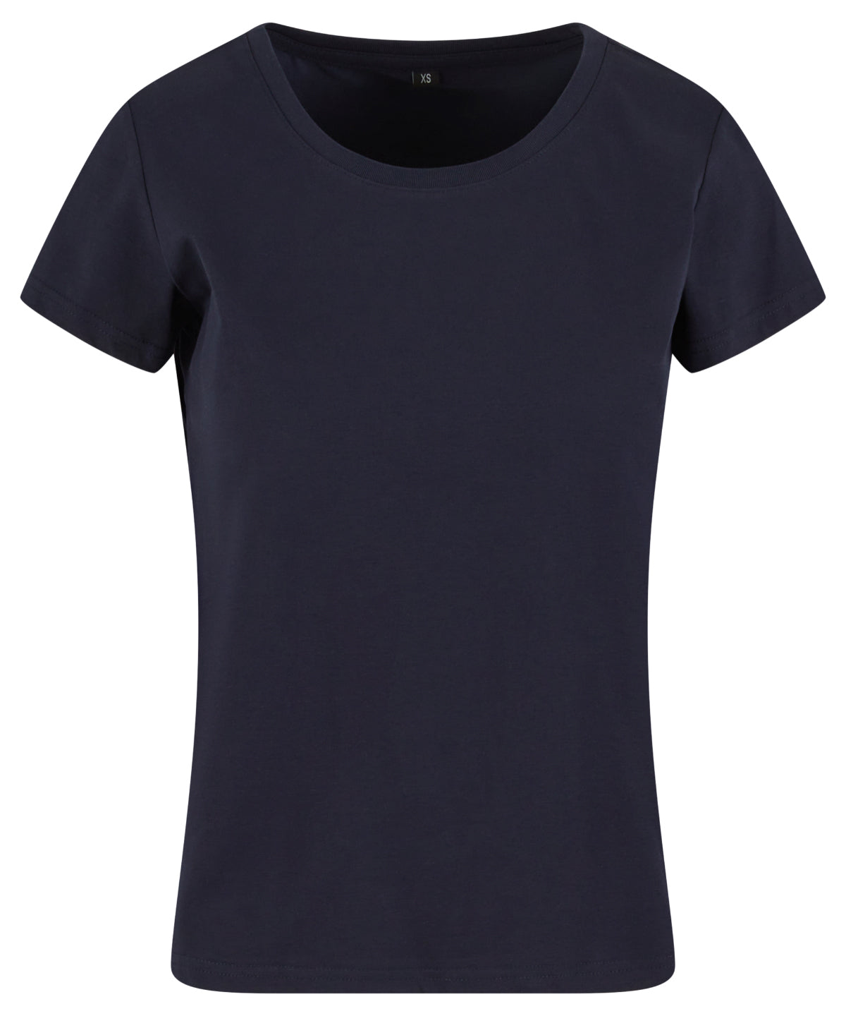 Build Your Brand Women’s Sorona regular tee in Navy, front view