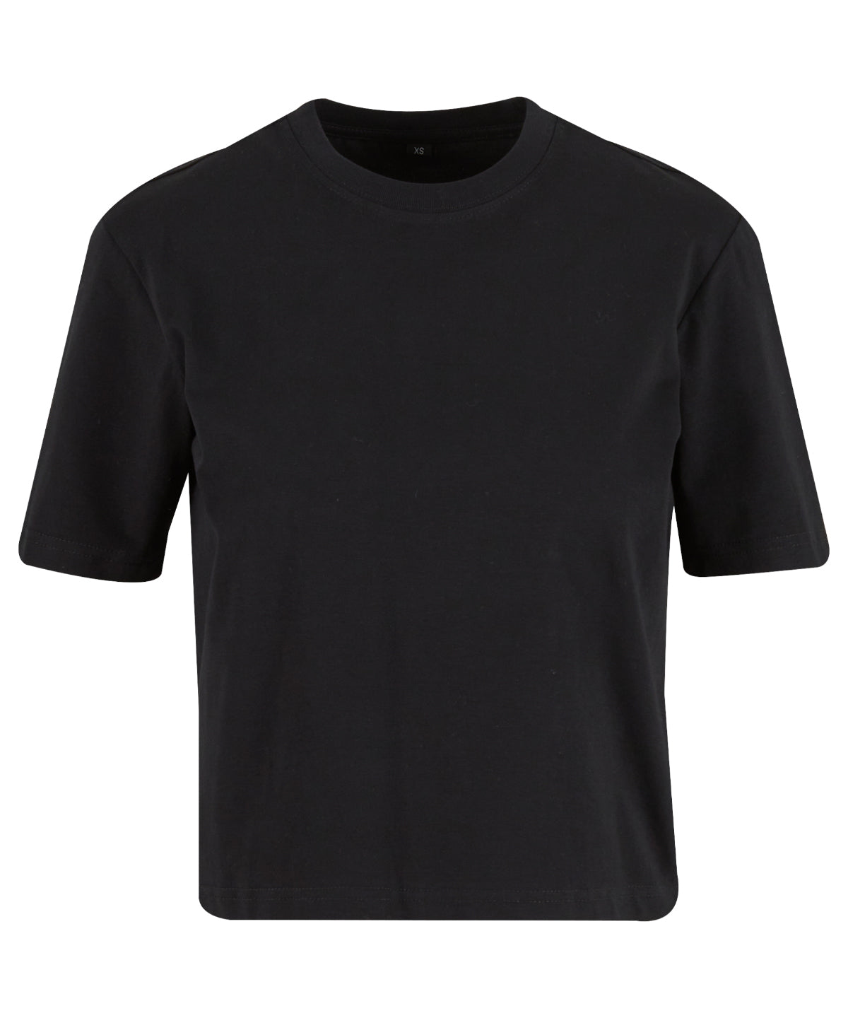 Build Your Brand Women’s Sorona loose-fit tee in Black, front view