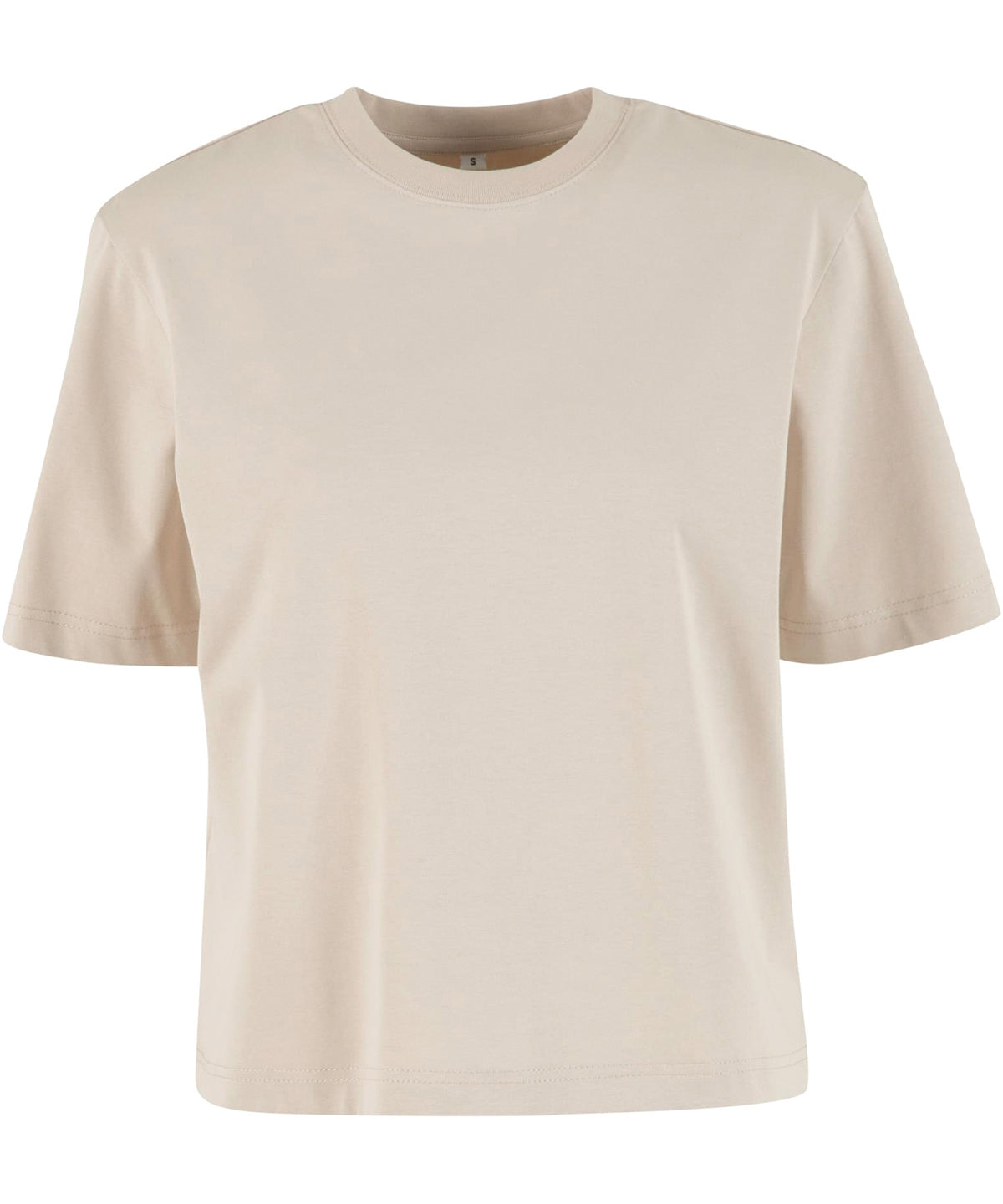 Build Your Brand Women’s Sorona loose-fit tee in Cloud, front view