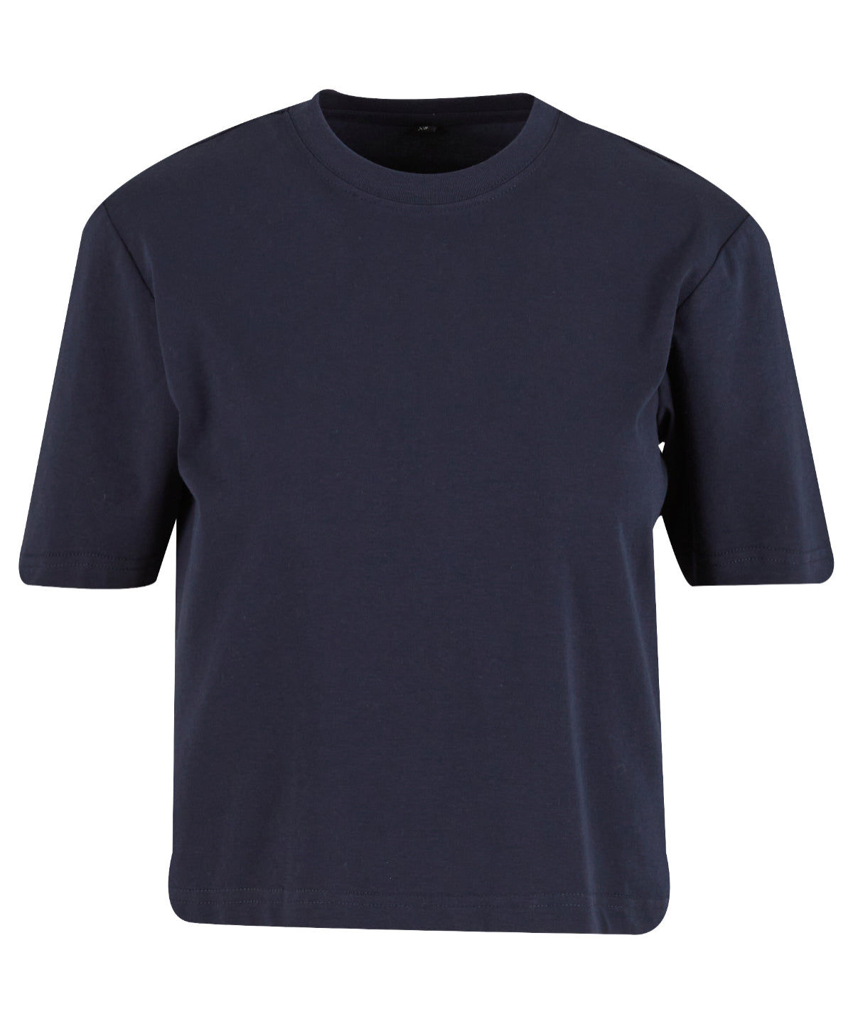 Build Your Brand Women’s Sorona loose-fit tee in Navy, front view