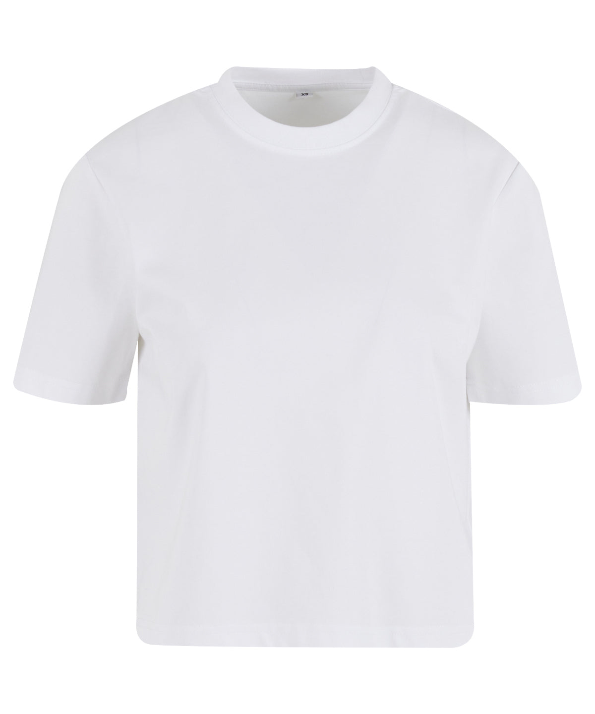 Build Your Brand Women’s Sorona loose-fit tee in White, front view
