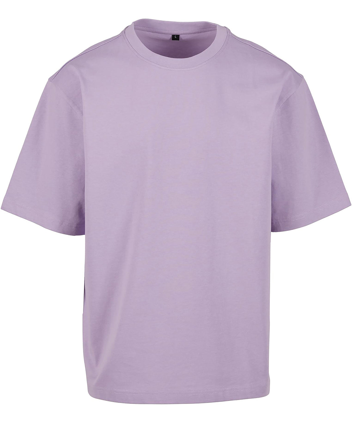 Build Your Brand Loose-fit tee in Lilac, front view