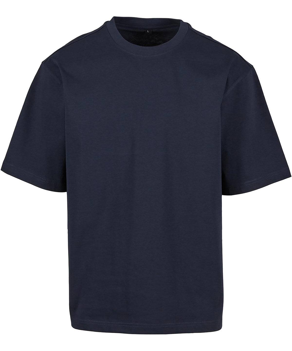 Build Your Brand Loose-fit tee in Navy, front view