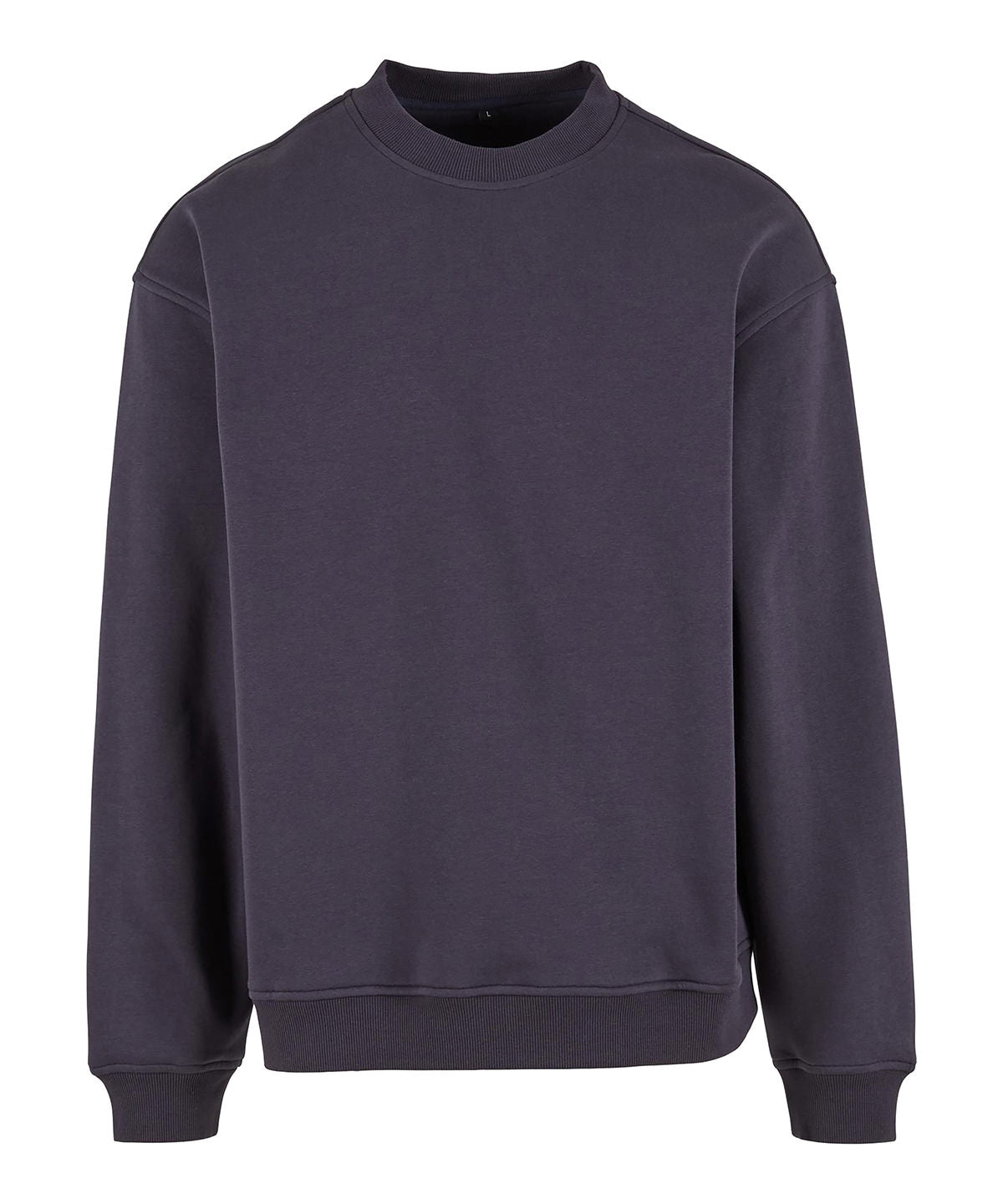 Build Your Brand Loose-fit sweatshirt in Navy, front view