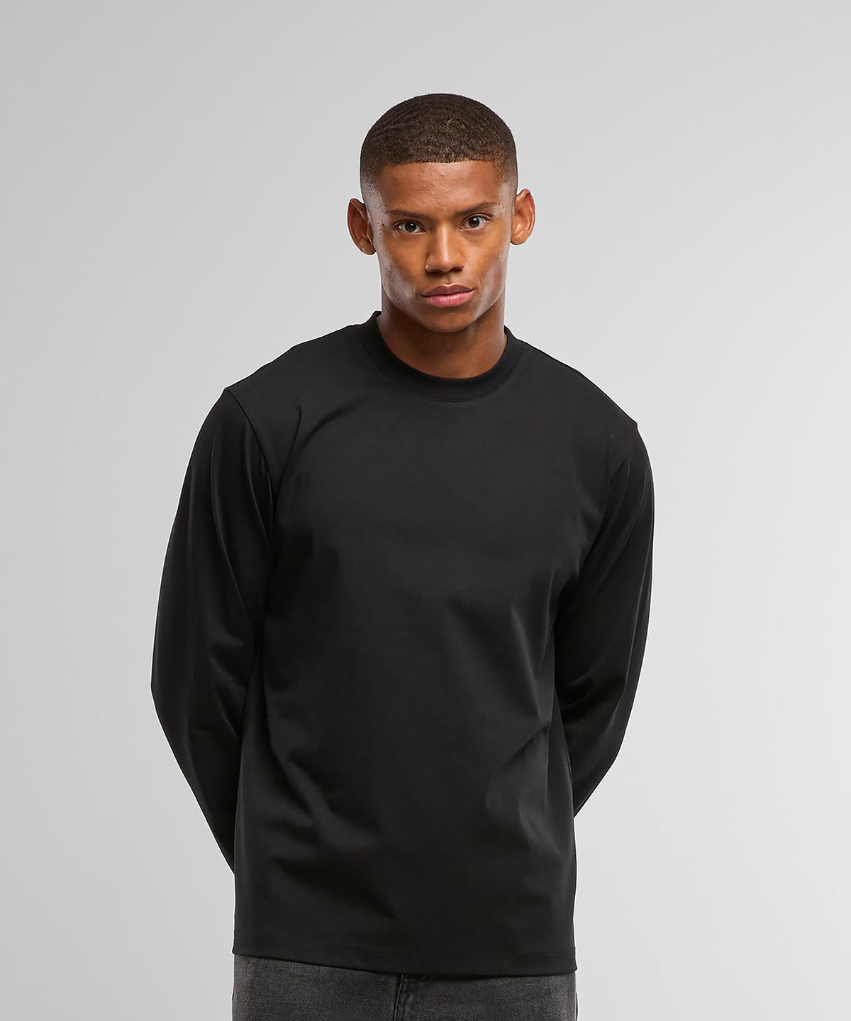 Build Your Brand Sorona loose long sleeve, lifestyle photo