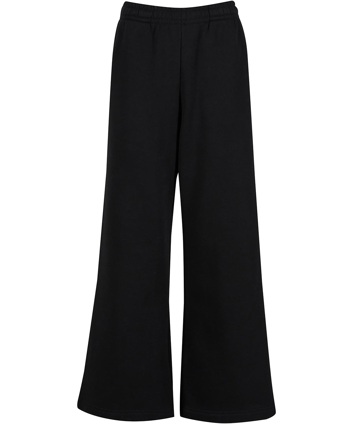 Build Your Brand Women’s wide-leg sweatpants in Black, front view