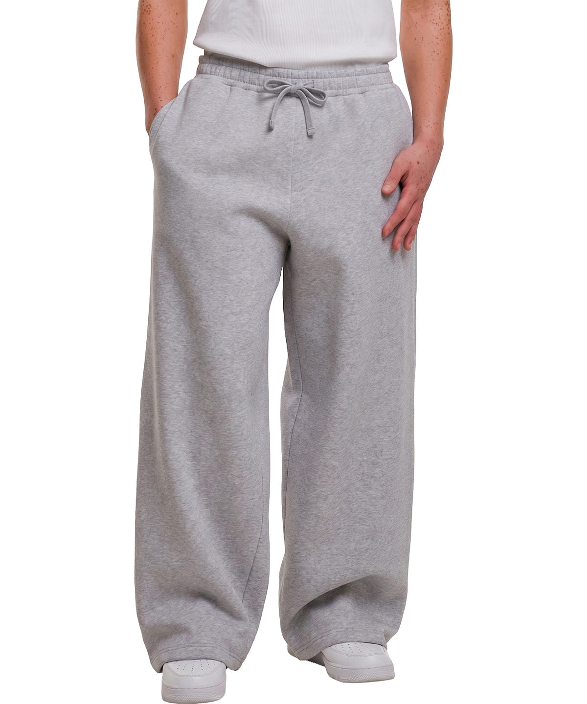 Build Your Brand Wide-leg sweatpants, lifestyle photo