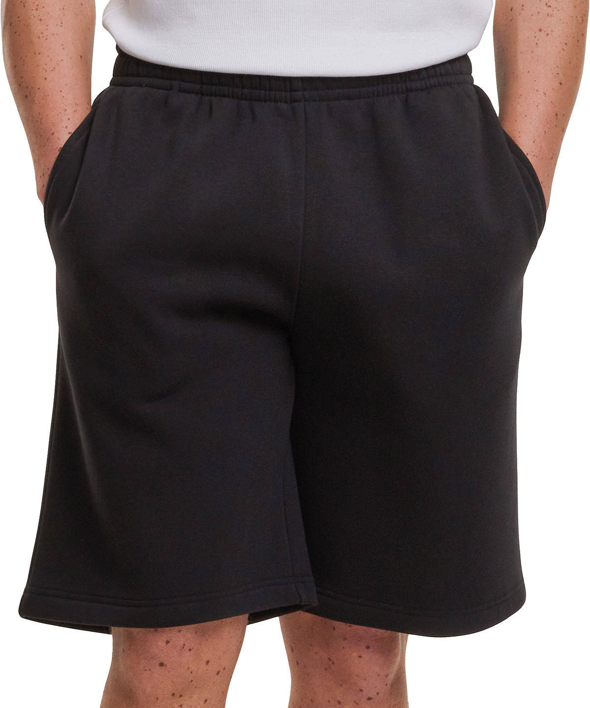 Build Your Brand Fluffy sweat shorts, lifestyle photo