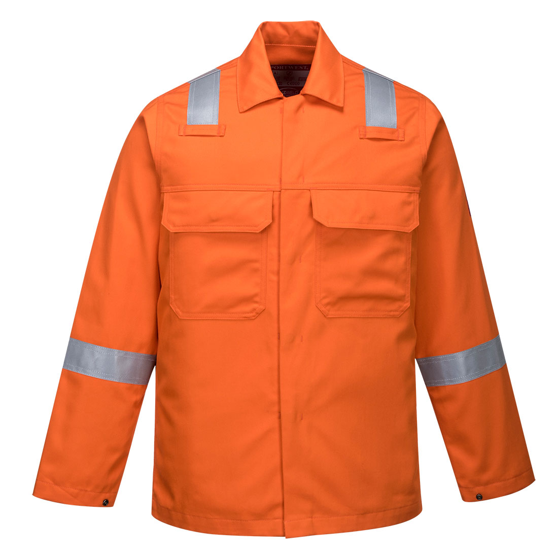 Portwest Bizweld Work FR Jacket in Orange, image 3