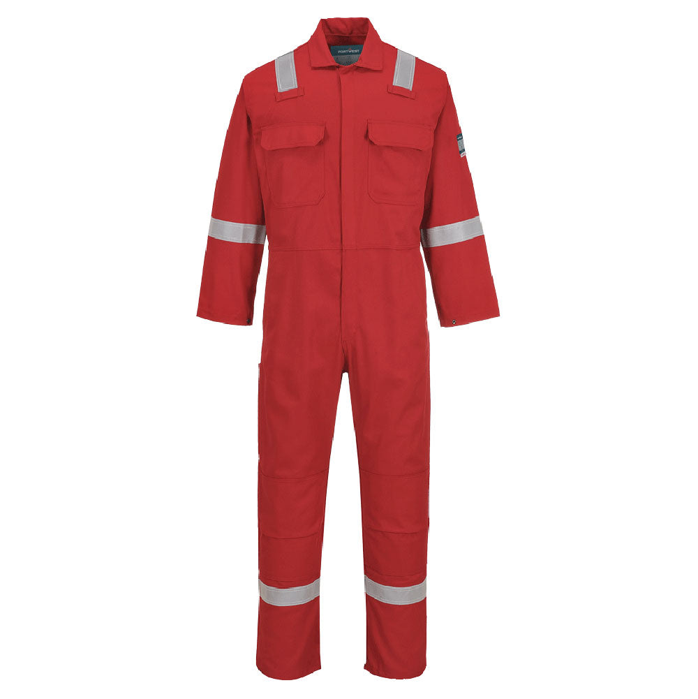 Portwest Bizweld Work FR Classic Coverall in Red, image 4
