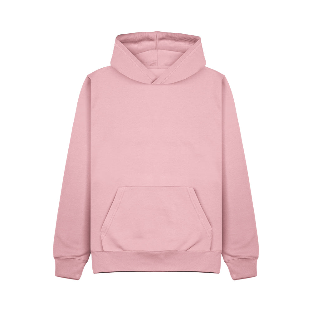 Cotton Ridge CR02K Apollo Kids Comfort Cut Hoodie in Baby Pink, front view