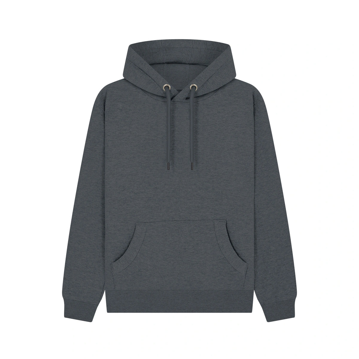 Cotton Ridge W59PF_v2.0 Quasar Ultra Premium Hoodie in Black Melange, front view