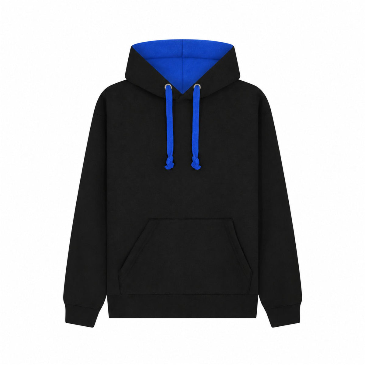 Cotton Ridge W73 Eclipse Premium contrast Hoodie in Black / Royal